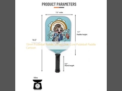 13mm Pickleball Paddle Honeycomb Core Pickleball Paddle Cartoon